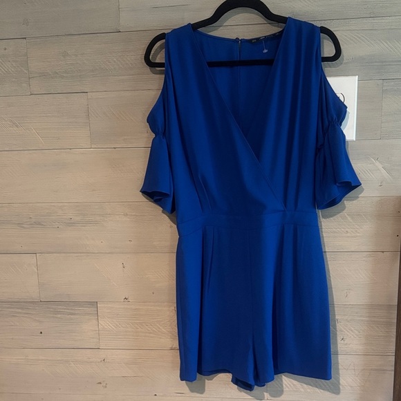Zara Cobalt Blue Cold Shoulder Romper - Picture 3 of 9